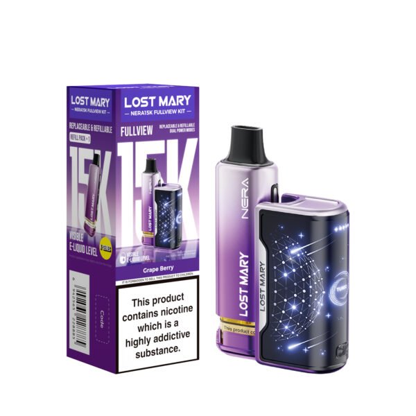 Lost Mary Nera 15k pre-filled pod kit in Grape Berry flavour