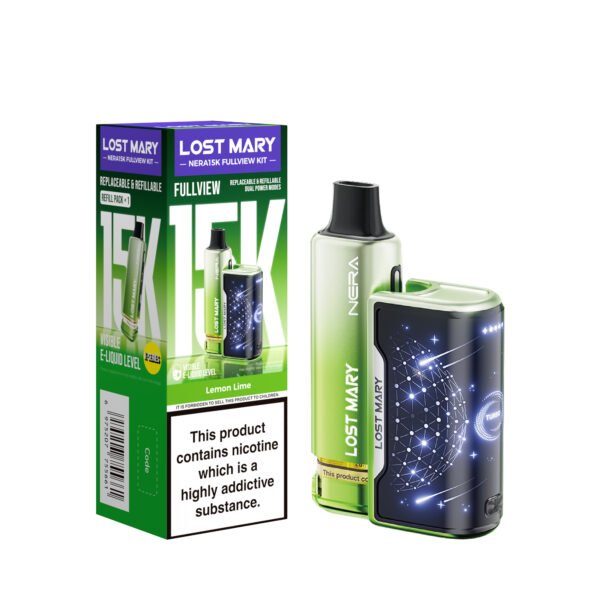Lost Mary Nera 15k pre-filled pod kit in Lemon Lime flavour