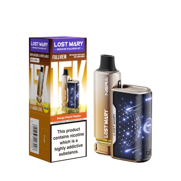 Lost Mary Nera 15k pre-filled pod kit in Mango Peach Papaya flavour