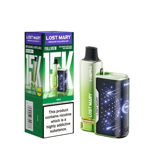 Lost Mary Nera 15k pre-filled pod kit in Mint flavour