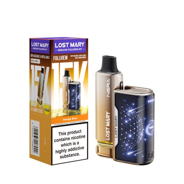 Lost Mary Nera 15k pre-filled pod kit in Orange Bruu flavour