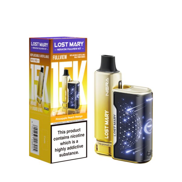 Lost Mary Nera 15k pre-filled pod kit in Pineapple Peach Mango flavour
