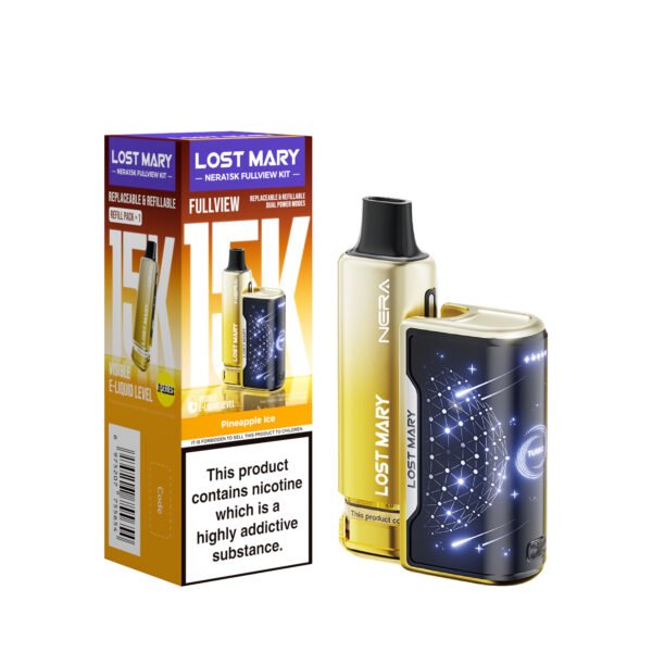 Lost Mary Nera 15k pre-filled pod kit in Pineapple Ice flavour