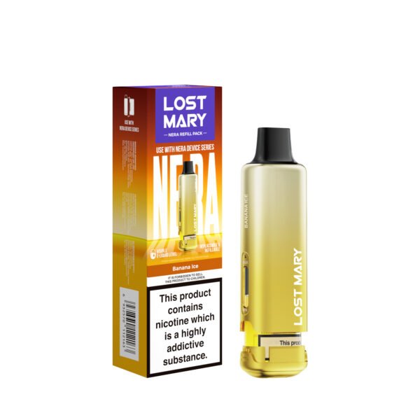 Lost Mary Nera 15k replacement pod in Banana Ice flavour