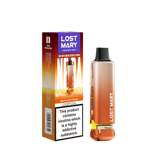 Lost Mary Nera 15k replacement pod in Blackcurrant Mango flavour