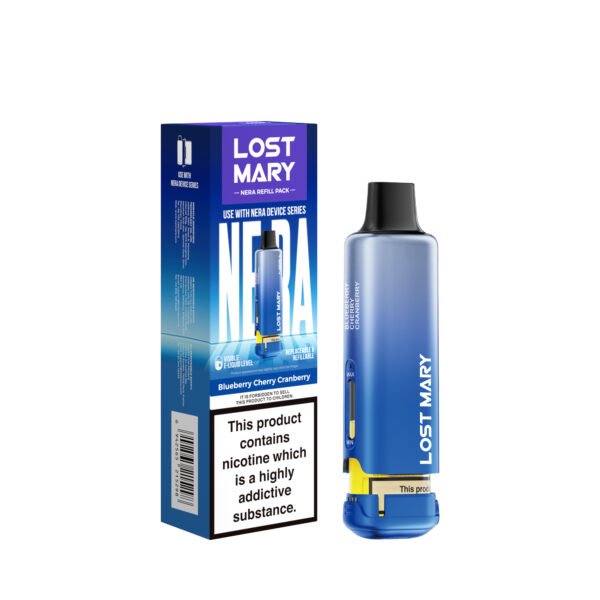 Lost Mary Nera 15k replacement pod in Blueberry Cherry Cranberry flavour