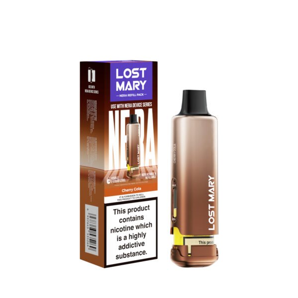 Lost Mary Nera 15k replacement pod in Cherry Cola flavour