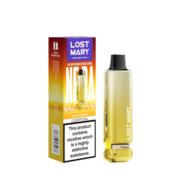 Lost Mary Nera 15k replacement pod in Fizzy Pineapple flavour