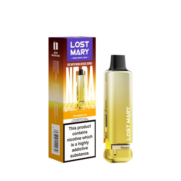 Lost Mary Nera 15k replacement pod in Pineapple Ice flavour