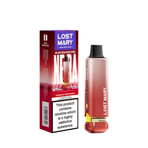 Lost Mary Nera 15k replacement pod in Raspberry Watermelon flavour