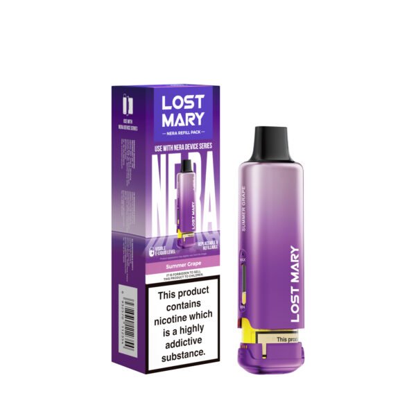 Lost Mary Nera 15k replacement pod in Summer Grape flavour