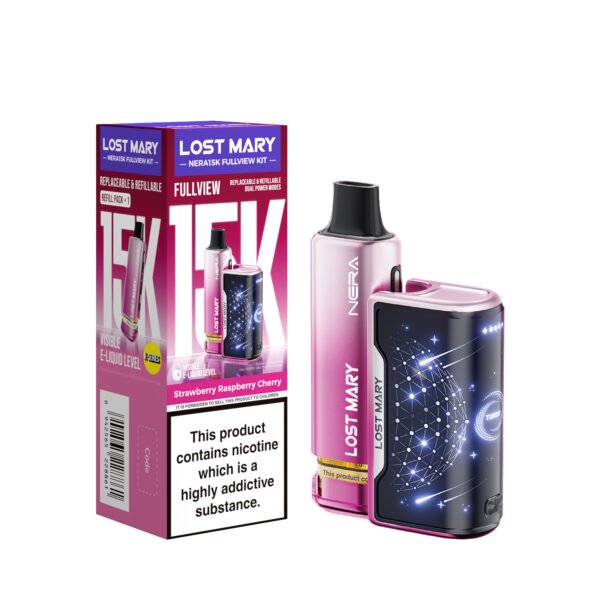 Lost Mary Nera 15k pre-filled pod kit in Strawberry Raspberry Cherry flavour