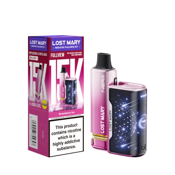 Lost Mary Nera 15k pre-filled pod kit in Strawberry Ice flavour