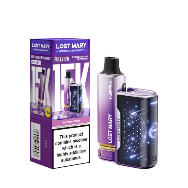 Lost Mary Nera 15k pre-filled pod kit in Summer Grape flavour