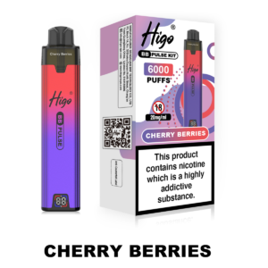 Higo BB Pulse 6000 prefilled pod kit in Cherry Berries flavour