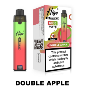Higo BB Pulse 6000 prefilled pod kit in Double Apple flavour
