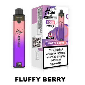 Higo BB Pulse 6000 prefilled pod kit in Fluffy Berry flavour