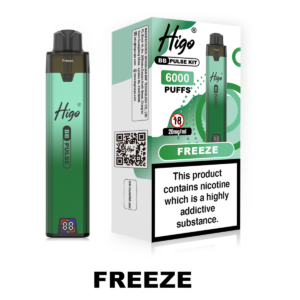 Higo BB Pulse 6000 prefilled pod kit in Freeze flavour