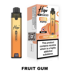Higo BB Pulse 6000 prefilled pod kit in Fruit Gum flavour