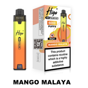 Higo BB Pulse 6000 - Mango Malaya Higo BB Pulse 6000 prefilled pod kit in Mango Malaya flavour