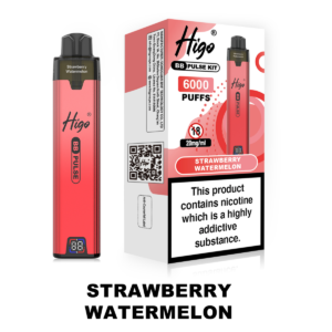 Higo BB Pulse 6000 - Strawberry Watermelon Higo BB Pulse 6000 prefilled pod kit in Strawberry Watermelon flavour