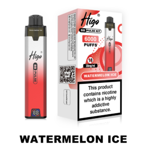 Higo BB Pulse 6000 - Watermelon Ice Higo BB Pulse 6000 prefilled pod kit in Watermelon Ice flavour